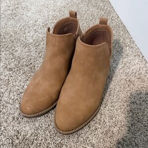 Tan Leather Ankle Boots